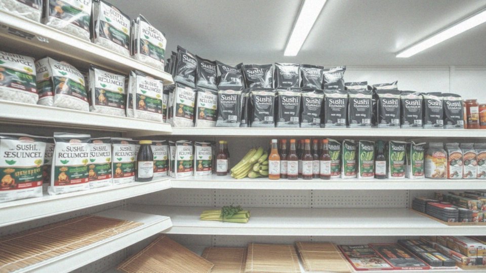 Jakie są kategorie produktów w sklepie z produktami do sushi?
