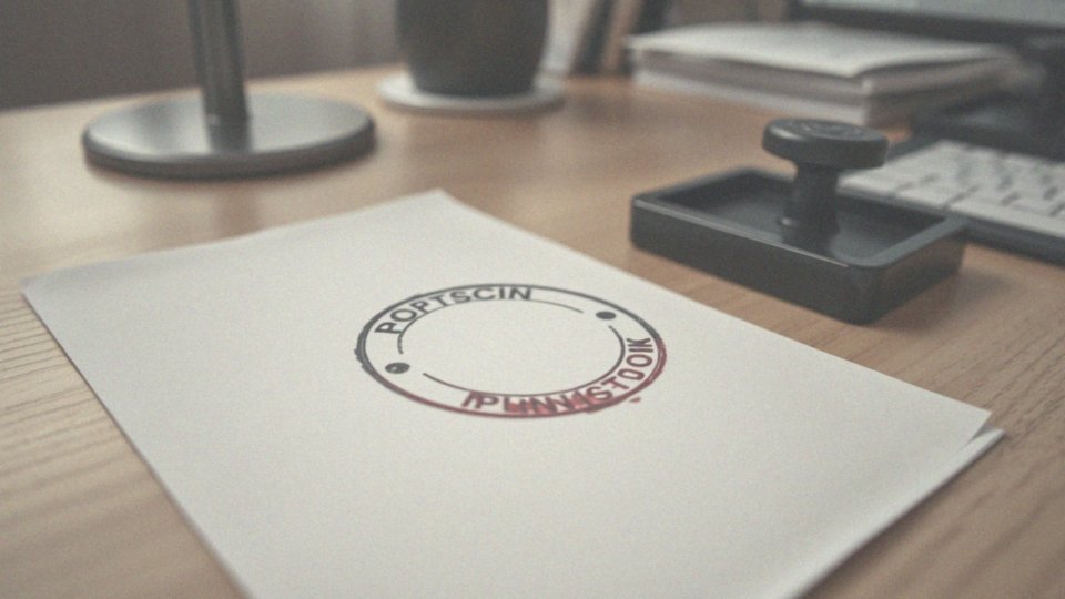 Jak sprawdzić poprawność odbicia pieczątki?
